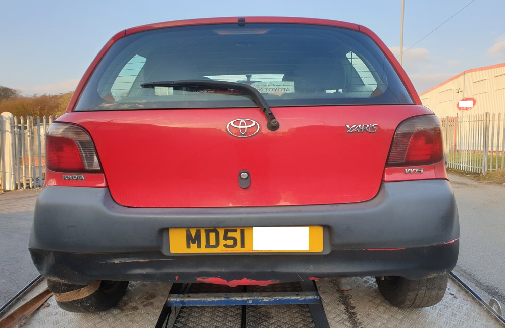 Toyota Yaris GS VVTI Rear Tail Light Passengers